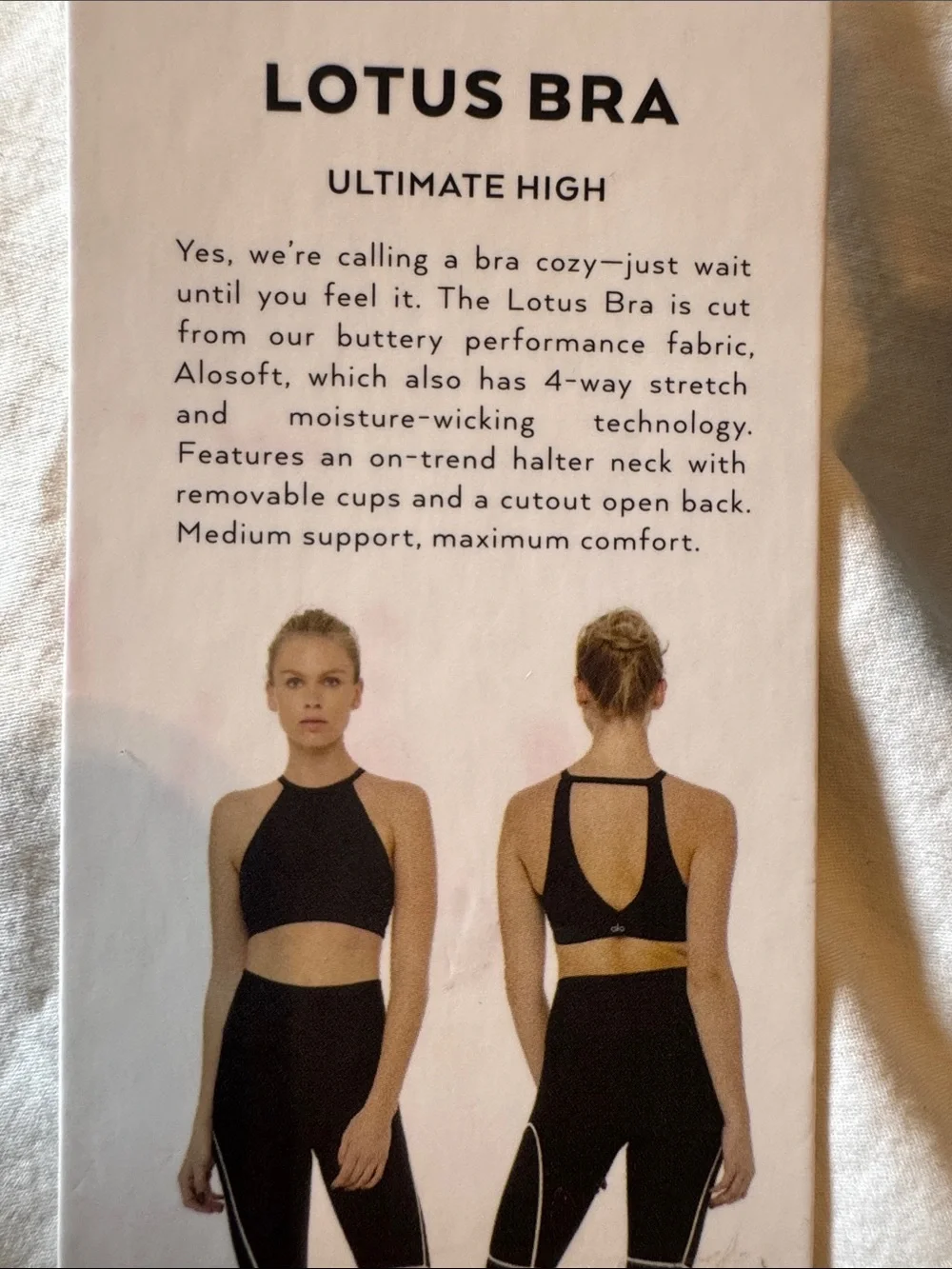 Alo Lotus bra (M)